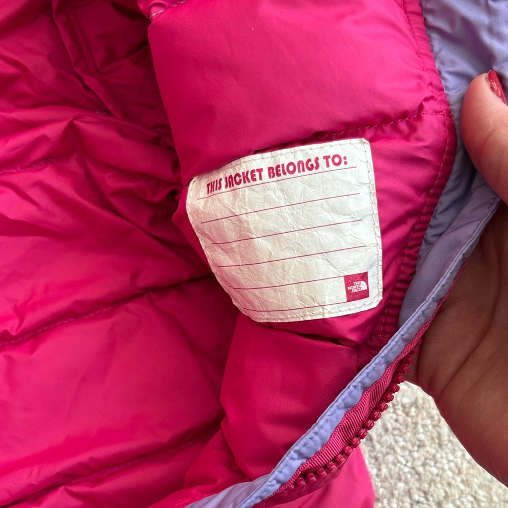 The North Face Fuchsia and Lavender Infant Snowsuit - Picture 5 of 6